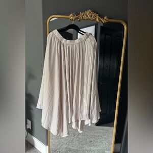 Chic Cream A-Line Women's Skirt